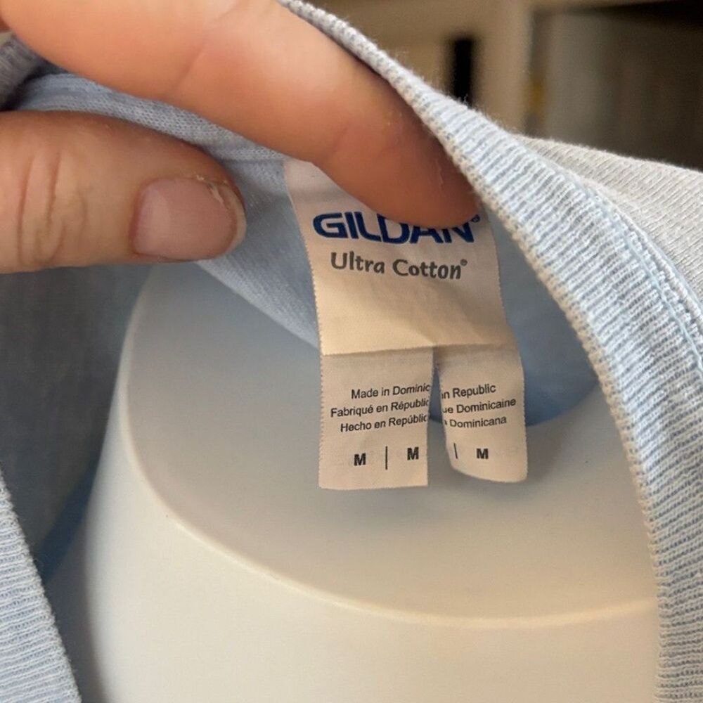 Puppies Love Light Blue Graphic T-Shirt SZM - Picture 5 of 5